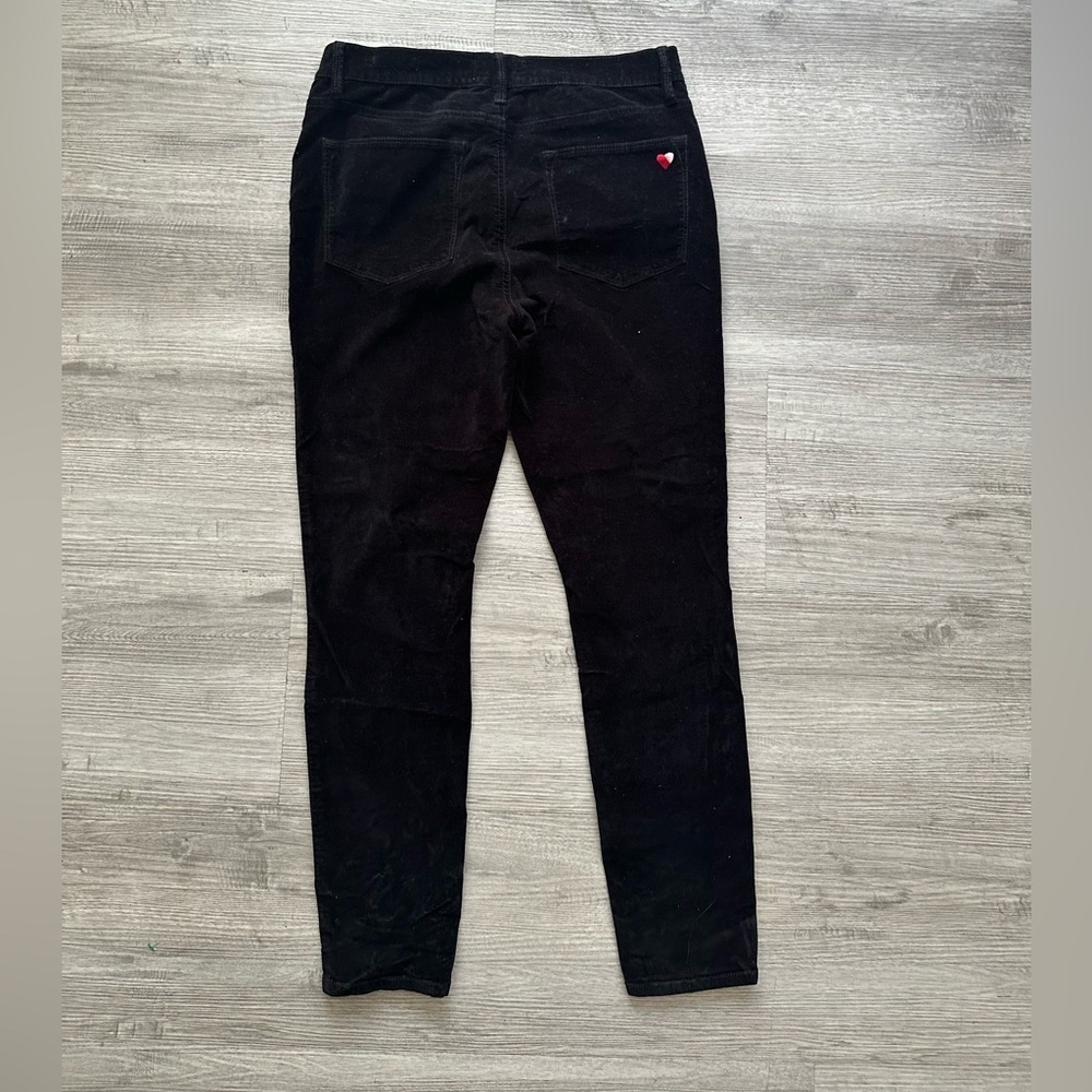 Frame  velvet pants Le High Skinny in Classic Black Sz 29 neutral - Picture 6 of 6